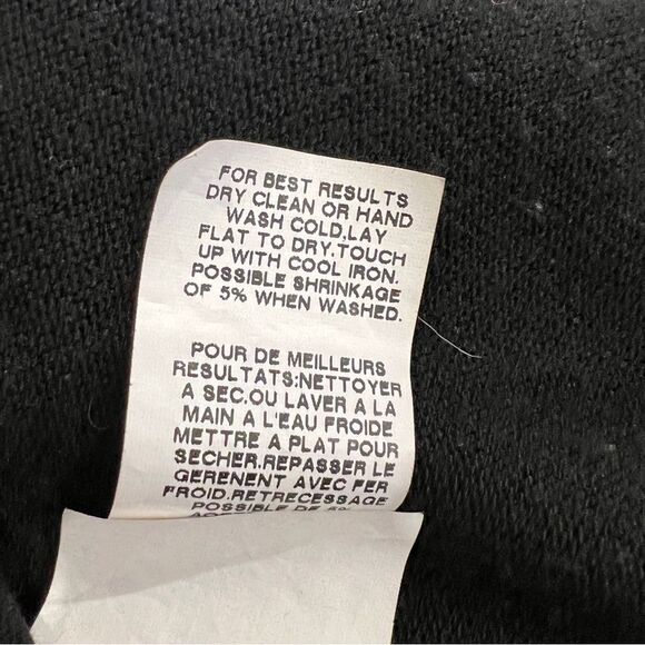 Karen Kane Black Open Front Cardigan Hi Low Dolman Sleeve Stretch Knit Small - Picture 6 of 9